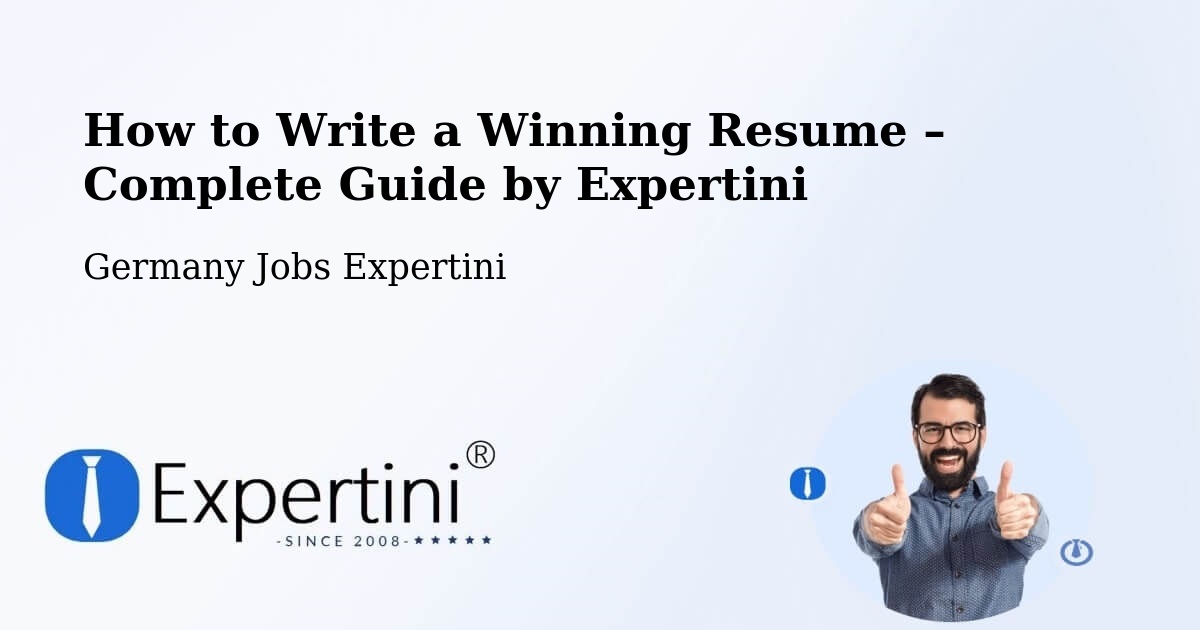 Resume Writing Guide for Job Seekers – Esslingen - Esslingen, Germany Jobs Expertini